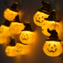 Load image into Gallery viewer, 1.5m 10Led Halloween Pumpkin Ghost Led Light String Festival Bar Home Party Decor Halloween Ornament For Home Party Supplies