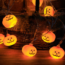 Load image into Gallery viewer, 1.5m 10Led Halloween Pumpkin Ghost Led Light String Festival Bar Home Party Decor Halloween Ornament For Home Party Supplies