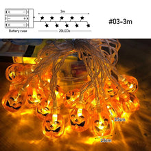 Load image into Gallery viewer, 1.5m 10Led Halloween Pumpkin Ghost Led Light String Festival Bar Home Party Decor Halloween Ornament For Home Party Supplies
