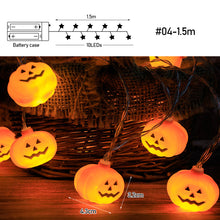 Load image into Gallery viewer, 1.5m 10Led Halloween Pumpkin Ghost Led Light String Festival Bar Home Party Decor Halloween Ornament For Home Party Supplies