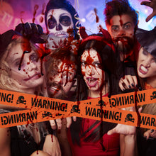 Load image into Gallery viewer, 6Mx8CM Halloween Warning Tape Signs Halloween Props Danger Warning Line New Isolation Belt Sign Party Outdoor Garden Decor