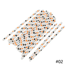 Load image into Gallery viewer, 25pcs/pack Halloween Straws Skeletons Pumpkins Straw Halloween Party Decoration Festival Supplies For Bar Bar Restaurant