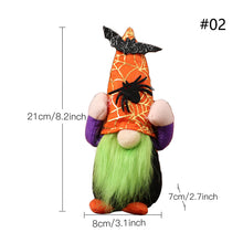 Load image into Gallery viewer, Halloween Faceless Gnome Doll Pumpkin Spider Bat Old Man Doll Ghost Festival Halloween Party Decor Haunted House Props