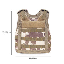 Load image into Gallery viewer, Mini Tactical Beer Bottle Vest Cover Miniature Military Molle Vest Personal Bottle Drink Set Adjustable Shoulder Straps Party Christmas