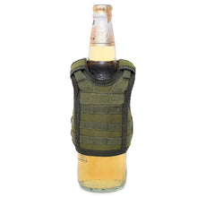 Load image into Gallery viewer, Mini Tactical Beer Bottle Vest Cover Miniature Military Molle Vest Personal Bottle Drink Set Adjustable Shoulder Straps Party Christmas