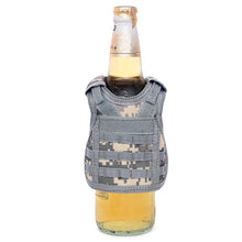 Load image into Gallery viewer, Mini Tactical Beer Bottle Vest Cover Miniature Military Molle Vest Personal Bottle Drink Set Adjustable Shoulder Straps Party Christmas