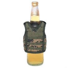 Load image into Gallery viewer, Mini Tactical Beer Bottle Vest Cover Miniature Military Molle Vest Personal Bottle Drink Set Adjustable Shoulder Straps Party Christmas