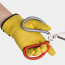Load image into Gallery viewer, Wear-Resistant Cowhide Work Gloves Leather Workers Work Welding Safety Protection For Garden Sports Motorcycle Driver Gloves