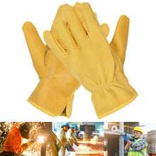 Load image into Gallery viewer, Work Gloves Retro Motorcycle Riding Gloves Wear Resistant Car Repair Work Garden Gardening Roses Handling Welding Gloves Clothing Gloves