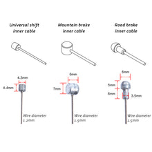 Load image into Gallery viewer, Stainless Steel MTB Bicycle Brake Line Bicycle Speed Line Fixed Gear Shifter Gear Brake Cable Set Core Inner Wire for MTB Road Bike