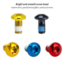 Load image into Gallery viewer, 12Pcs Bicycle Disc Brake Rotor Bolt T25 Torx M5*10 Stainless Steel Fixing Screw Disc Brake MTB Bike Accessory Cycling Parts Tool
