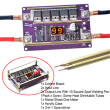 Load image into Gallery viewer, Spot Welder Portable DIY Kit 99 Gears Adjustable Mini Spots Welding Control Board for Welding Machine 18650 Battery 0.05-0.3mm Nickel Sheet