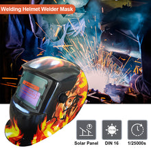 Load image into Gallery viewer, Automatic Solar Welding Darkening Helmet Adjustable Range MIG MMA Electric Welding Mask Welding Lens Caps for Welding Machine Professional