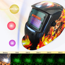 Load image into Gallery viewer, Automatic Solar Welding Darkening Helmet Adjustable Range MIG MMA Electric Welding Mask Welding Lens Caps for Welding Machine Professional