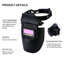 Load image into Gallery viewer, Automatic Solar Welding Darkening Helmet Adjustable Range MIG MMA Electric Welding Mask Welding Lens Caps for Welding Machine Professional
