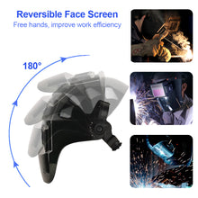 Load image into Gallery viewer, Welding Helmet Welder Mask Chameleon Large View True Color Solar Power Auto Darkening Welding Mask For Arc Weld Grind Cut