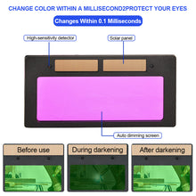 Load image into Gallery viewer, Welding Helmet Welder Mask Chameleon Large View True Color Solar Power Auto Darkening Welding Mask For Arc Weld Grind Cut