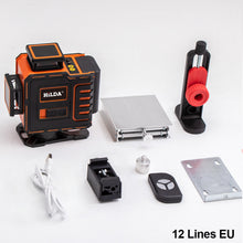 Load image into Gallery viewer, Professional 3D/4D Laser Level Level Self-Leveling 360 Horizontal And Vertical Cross With Wave Sensing Super Powerful Green Laser Level