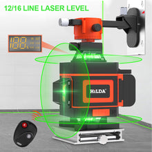 Load image into Gallery viewer, 3D/4D Laser Level Auto Self-Leveling 360 Horizontal And Vertical Cross Super Powerful Green Laser Level