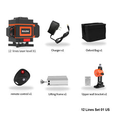 Load image into Gallery viewer, 3D/4D Laser Level Auto Self-Leveling 360 Horizontal And Vertical Cross Super Powerful Green Laser Level