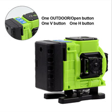 Load image into Gallery viewer, 3D 12 Lines Laser Level Self-Leveling 360 Horizontal And Vertical Omnidirectional Green Line Laser Level Ground Wall Home Improvement Tool