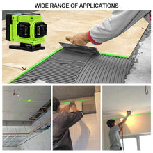 Load image into Gallery viewer, 3D 12 Lines Laser Level Self-Leveling 360 Horizontal And Vertical Omnidirectional Green Line Laser Level Ground Wall Home Improvement Tool