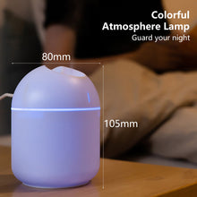 Load image into Gallery viewer, 250ML Mini Air Humidifier with LED Light Essential Oil Diffuser USB Mist Maker Car Air Freshener for Bedroom Office