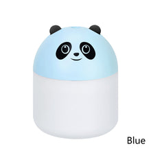Load image into Gallery viewer, 250ml Cute Panda Mini Air Humidifier with Night Light Essential Oil Diffuser USB Mist Maker Car Air Freshener for Bedroom Office