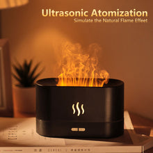 Load image into Gallery viewer, 180ML Simulation Flame Ultrasonic Air Humidifier USB Essential Oil Diffuser Home Office Air Freshener Fragrance Sooth Sleep Atomizer