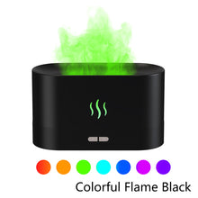 Load image into Gallery viewer, 180ML Simulation Flame Ultrasonic Air Humidifier USB Essential Oil Diffuser Home Office Air Freshener Fragrance Sooth Sleep Atomizer