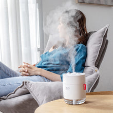 Load image into Gallery viewer, 500ML White Snow Mountain Air Humidifier Ultrasonic USB Aroma Air Diffuser With Soothing Night Light For Infant Nursery Home
