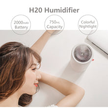 Load image into Gallery viewer, 750ml Portbale Wireless Air Humidifier USB Aroma Diffuser 2000mAh Battery Rechargeable Essential Oil Diffuser For Home Office Dorm