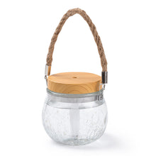 Load image into Gallery viewer, 400ML Creative Wood Grain Clear Glass Air Humidifier With Colorful Light Aroma Diffuser Ultrasonic USB Electric Essential Oil Diffuser