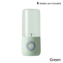 Load image into Gallery viewer, 500ml Portable Mini Juicer Blender USB Rechargeable 4-Blade Cutter Juicer Blenders Food Processor Milk Shake Smoothie Maker Mixer