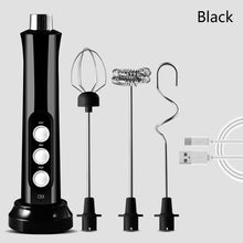 Load image into Gallery viewer, 3 In 1 Handheld Rechargeable Electric Milk Frother Foam Maker High Speeds Drink Mixer Handheld Foamer Coffee Frothing Wand