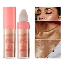 Load image into Gallery viewer, Highlighter Powder Patting High Gloss Natural Glitter Powder Contouring Shimmer Sparkle Powder Contour Face Body Highlight Makeup