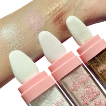 Load image into Gallery viewer, Highlighter Powder Patting High Gloss Natural Glitter Powder Contouring Shimmer Sparkle Powder Contour Face Body Highlight Makeup
