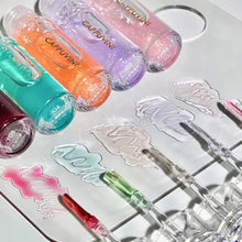 Load image into Gallery viewer, Transparent Crystal Jelly Lipgloss Shiny Clear Mirror Moisturizing Glitter Liquid Lipstick Lip Oil Fruit Taste Lip Tint