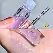 Load image into Gallery viewer, Transparent Crystal Jelly Lipgloss Shiny Clear Mirror Moisturizing Glitter Liquid Lipstick Lip Oil Fruit Taste Lip Tint
