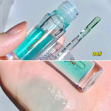 Load image into Gallery viewer, Transparent Crystal Jelly Lipgloss Shiny Clear Mirror Moisturizing Glitter Liquid Lipstick Lip Oil Fruit Taste Lip Tint