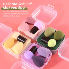 Load image into Gallery viewer, 3pcs Makeup Sponge Cosmetic Puff Makeup Tools with Storage Box Foundation Powder Sponge Beauty Tool Women Make Up Accessories