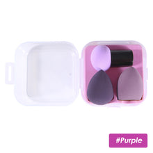 Load image into Gallery viewer, 3pcs Makeup Sponge Cosmetic Puff Makeup Tools with Storage Box Foundation Powder Sponge Beauty Tool Women Make Up Accessories