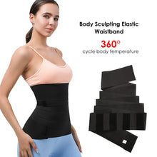 Load image into Gallery viewer, 3/4/5M Waist Trainer Shaperwear Elastic Girdle Women Slimming Tummy Waist Belt Resistance Bands Cincher Body Shaper Control Strap