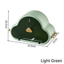 Load image into Gallery viewer, Bathroom Tissue Holder Wall Mount Paper Storage Box Waterproof Cloud Shape Towel Shelf Self Adhesive No Drilling Organizer Box