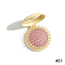 Load image into Gallery viewer, Cute Air Cushion Comb Small Folding Mirror Comb Folding Pocket Comb Massage Comb Hair Comb Hair Styling Tool
