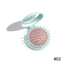Load image into Gallery viewer, Cute Air Cushion Comb Small Folding Mirror Comb Folding Pocket Comb Massage Comb Hair Comb Hair Styling Tool
