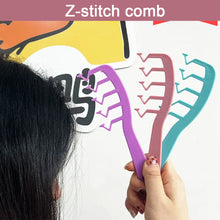 Load image into Gallery viewer, Z-shaped Hair Comb Anti-static Hair Comb Hair Massage Comb Hair Styling Tool Hair Comb for Fluffy Hair