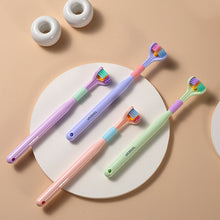 Load image into Gallery viewer, 3D Three-dimensional Toothbrush Long Handle Manual Adult Toothbrush Three-sided Toothbrush Tooth Cleaning Tool