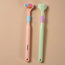 Load image into Gallery viewer, 3D Three-dimensional Toothbrush Long Handle Manual Adult Toothbrush Three-sided Toothbrush Tooth Cleaning Tool