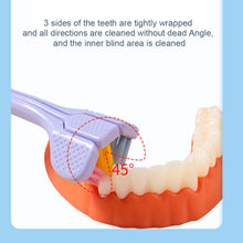 Load image into Gallery viewer, 3D Three-dimensional Toothbrush Long Handle Manual Adult Toothbrush Three-sided Toothbrush Tooth Cleaning Tool